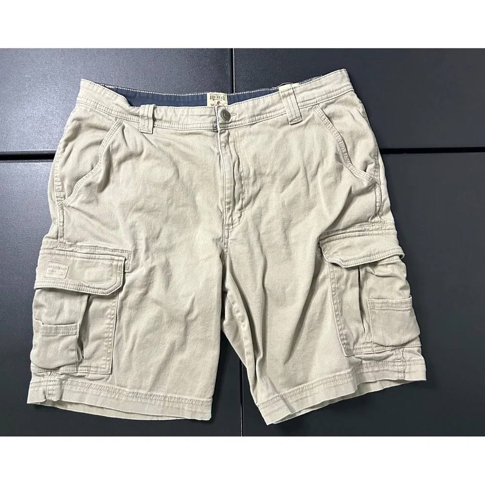 Redhead Khaki Cargo Shorts Mens 36 - Picture 1 of 8